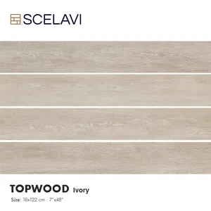 Design realistico finitura in legno venatura del legno bianco Spc Click Locking piastrelle per pavimenti in Pvc per interni