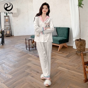 <span class=keywords><strong>Pigiama</strong></span> autunnale da donna <span class=keywords><strong>con</strong></span> <span class=keywords><strong>stampa</strong></span> digitale abito lungo <span class=keywords><strong>con</strong></span> Design ampio per la casa - Product Image 1