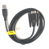 Sabuk wanita berpelindung kabel port seri CIP PCB tembaga murni USB 2.0 ke RS232 DB9