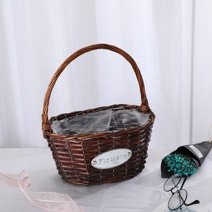 Commercio All'ingrosso della fabbrica A Mano Tessuto di Vimini Pasqua <span class=keywords><strong>Cesti</strong></span> Regalo - Product Image 2