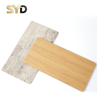 Panel Dinding SPC Marmer Modern Tahan Air Ramah Lingkungan Tahan Api Papan Dinding Dekoratif untuk Kamar Tidur Ruang Tamu Rumah Sakit Gudang