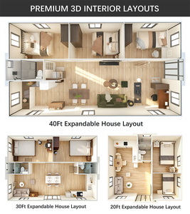 Casa Contenedor Expandible Moderna de 20 pies, Casa Prefabricada Pequeña, Casa Contenedor <span class=keywords><strong>Campestre</strong></span>, Casa de Vacaciones, Instalación Rápida - Product Image 5