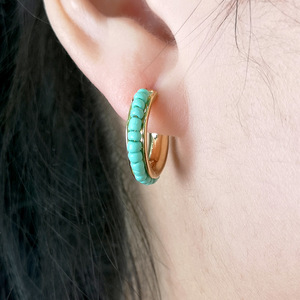 Orecchini pendenti con perline in stile vintage francese, gioielli per le orecchie semplici e colorati in stile bohémien per l'uso quotidiano - Product Image 4