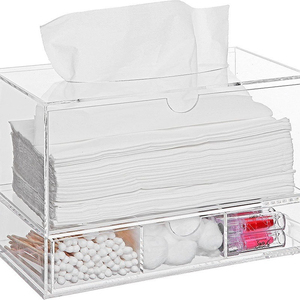 กล่องเก็บผ้าเช็ดปากอะคริลิค, กล่องกระดาษทิชชู่ทรงสี่เหลี่ยม, ลิ้นชัก, สำลีก้าน, กล่องเก็บสำลีสำหรับเครื่องสำอาง, กล่องอุปกรณ์เสริม - Product Image 5