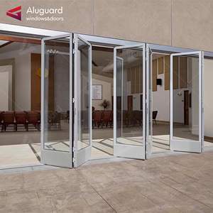 <span class=keywords><strong>Porte</strong></span>-fenêtre en verre <span class=keywords><strong>pliante</strong></span> à écran rétractable moderne de haute qualité à <span class=keywords><strong>grande</strong></span> vue Portes pliantes à cadre en aluminium standard australien - Product Image 2