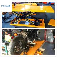 Plateforme élévatrice hydraulique électrique pour moto, type ciseaux, pour le levage de motos