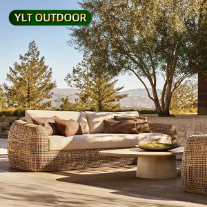 Jardin moderne et élégant canapé en rotin PE <span class=keywords><strong>mobilier</strong></span> d'extérieur <span class=keywords><strong>de</strong></span> patio <span class=keywords><strong>haut</strong></span> <span class=keywords><strong>de</strong></span> <span class=keywords><strong>gamme</strong></span> pour hôtels et villas - Product Image 1