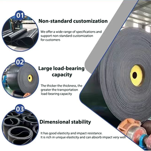 Madencilik Çakıl Kırıcıları Kesme Uygulamaları için EP Kauçuk Isıya Dayanıklı Konveyör Bantları - Product Image 3