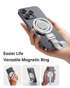CNC Aluminum Alloy Magnetic <b>Phone</b> Grip Stand with <b>Ring</b> Holder for H7Pro - Product Image 5