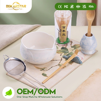 Accessoires Matcha, Ensemble de Thé Matcha 4/10 Pièces, Bol Matcha Maître Japonais, Fouet à Thé, Fouet en Bambou sur Support, Ensemble Matcha OEM