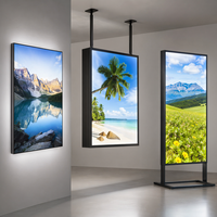 Panneau publicitaire lumineux LED étanche à une face, personnalisé, pour intérieur, mural, éclairé, pour devanture de magasin