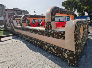 <span class=keywords><strong>Parcours</strong></span> d'obstacles gonflable <span class=keywords><strong>militaire</strong></span> d'extérieur à prix d'usine, durable, camouflage, pour le team building et les fêtes foraines - Product Image 2