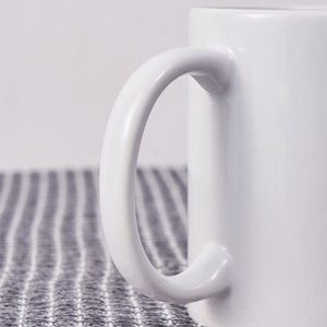 Modern Shape Sublimation <b>Mug</b> 11Oz With Matching Inner Handle for Heat Transfer Custom Printing - Product Image 4