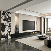 Meuble TV de style européen minimaliste, prix d'usine, console TV pour salon avec rangement pour petits meubles de maison