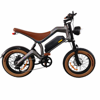 Vélo électrique tout-terrain M20 à gros pneus 1500W 48V 15.6Ah, 7 vitesses, stock USA UE UK, OEM ODM