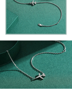 S925 Silver Arrow <b>Bracelet</b> With Crystal Rhinestones Minimalist Chain Link Women's Everyday Wear - Product Image 6