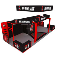 Stand d'exposition modulaire en aluminium de grande taille DETIAN, impression par transfert thermique, stand d'exposition personnalisé, vente en gros en usine