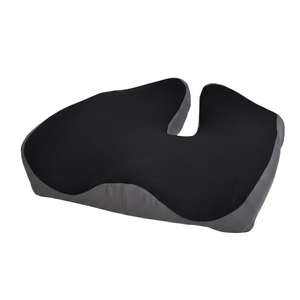 Ergonomic U Shape <b>Memory</b> <b>Foam</b> Seat Cushion for Chair Buttocks Support Black and Gray Solid Color - Product Image 1