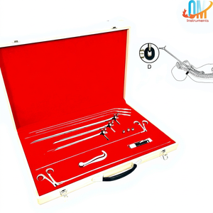 สินค้ามาใหม่ คุณภาพดีที่สุด ชุดเครื่องมือตรวจกล่องเสียงและลำไส้ OldMed Instruments ชุดเครื่องมือผ่าตัดสำหรับตรวจกล่องเสียง ใช้ใยแก้วนำแสง นำกลับมาใช้ใหม่ได้ ฆ่าเชื้อได้ - Product Image 1