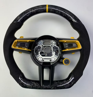 Volant de voiture en fibre de carbone forgé sur mesure, surpiqûres personnalisées, compatible avec Porsche 911 Cayenne Panamera Macan Cayman Boxster