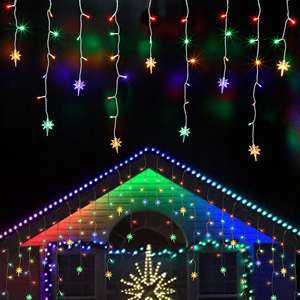 <span class=keywords><strong>ALADINO</strong></span>-Cadena de luces LED USB para interior/exterior, guirnalda de carámbanos con goteo de hadas, IP44, decoraciones de estrellas de jardín para fiestas navideñas - Product Image 2