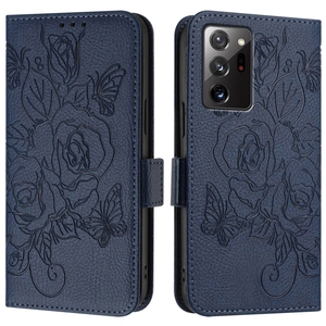 Livraison directe pour Samsung Galaxy Note20 Ultra/ Note10 / <span class=keywords><strong>M33</strong></span> <span class=keywords><strong>5G</strong></span> Global Embossed Rose RFID Anti-theft Leather Phone Case - Product Image 2
