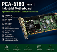 Carte mère industrielle d'occasion Advantech PCA-6180 Rev.B1 PCA-6180E PICMG Full Size SBC Socket370 avec LAN simple/double