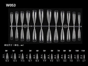 Meilleures ventes : 504 capsules d'<span class=keywords><strong>ongles</strong></span> artificiels transparentes en acrylique, forme cercueil, à couverture complète, pour extension, avec logo personnalisé, vente en gros - Product Image 4