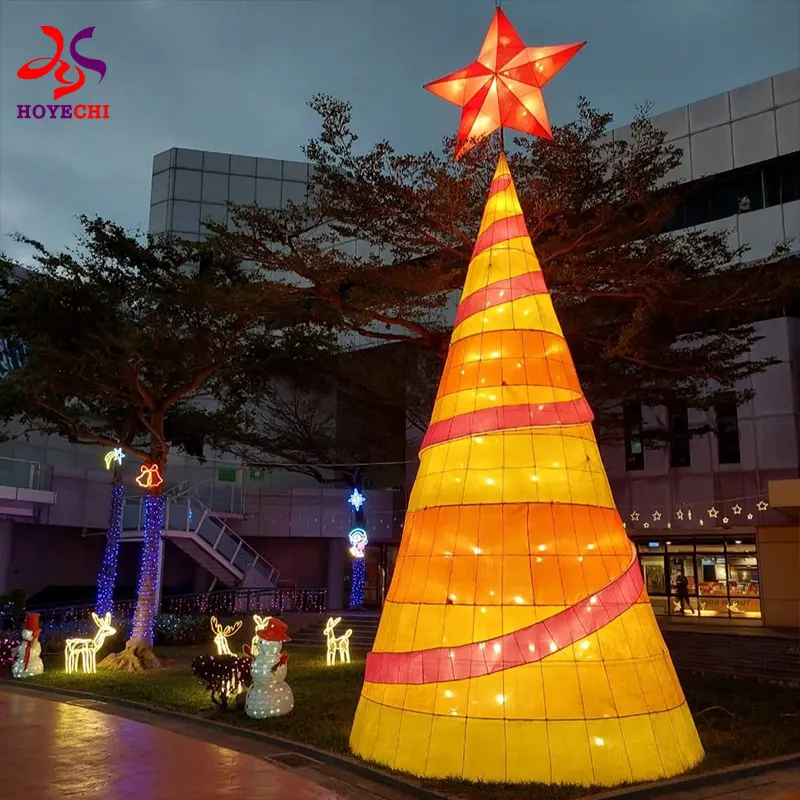 Acara pohon Natal lentera festival tradisional Cina untuk dekorasi taman kebun binatang