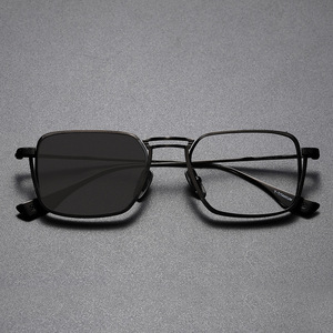 Gafas de montura cuadrada fotocromáticas antiluz azul Vintage elegantes para hombre, gafas fotocromáticas Ditale con cara de diamante a la moda - Product Image 3