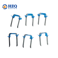 Agrafes métalliques isolées HZQ pour câbles électriques NM, BX, MC, AC, UF, bleues, fabriquées en Chine