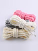 Lacets pour hommes et femmes, bottes Martin, mocassins, chaussures en toile à extrémités ouvertes en corde épaisse de polyester, blanc, beige, noir, 8 mm, Runtong