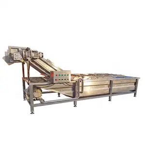 Multifunctional Continuous Potato Wash Cleaning Peeling Beetroot Washing Processing Line