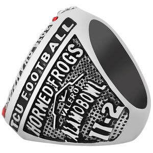 Anillo de campeonato de equipo de rana con cuernos de La Universidad Cristiana de Texas 2016, anillo de moda deportiva para hombres, álbum conmemorativo juvenil del campus - Product Image 4
