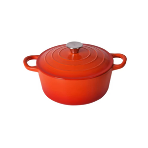 Vente en gros d'accessoires de cuisine modernes casseroles en fonte émaillée ustensiles de cuisine casserole ronde en fonte avec couvercle - Product Image 1