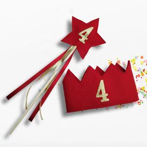 Diadema de Corona y Varita de Hada con Estrella para Niñas, 2 Piezas, Accesorios para el Cabello para Ramadán, Graduación y Fiestas de Cumpleaños - Product Image 3