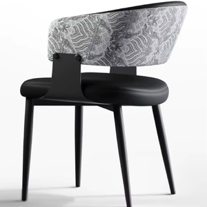 Chaises de salle à manger de luxe de style italien, adaptées à un usage domestique; Chaises de salle à manger minimalistes nordiques modernes; Chaises de conférence d'hôtel. - Product Image 5