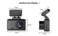 Caméra embarquée 4K à double objectif avec écran IPS 2,45 pouces, boîte noire de voiture 1080P, enregistreur de conduite avec vision nocturne, WiFi et GPS, la plus vendue