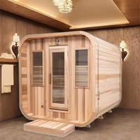 Sauna traditionnel en bois pour 2 à 6 personnes, soigneusement construit avec du bois de haute qualité