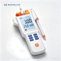 BIOSTELLAR EC310F Portable Conductivity Meter 0.000μS/cm-500mS/cm IP65 Waterproof EC Tester with TDS Salinity Resistivity