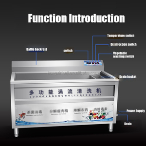 Lavadora Industrial para vegetales, máquina de lavado de frutas y verduras, grande - Product Image 3