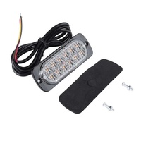 Luz Estroboscópica de Advertencia para Automóvil, 12SMD, Luz Intermitente de Emergencia para Parrilla, Luz de Señalización para Remolque, Camioneta, SUV, Luz Lateral LED de Tráfico