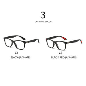 변색 방지 블루 라이트 사각 안경 패션 여성용 남성용 블루 라이트 전환 안경 변색 안경 - Product Image 3
