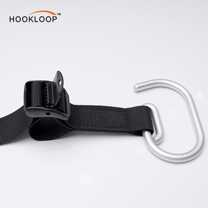 彩色可拆卸织带带子 便携式钩环带子，带塑料扣，适用于自行车和婴儿车 - Product Image 5