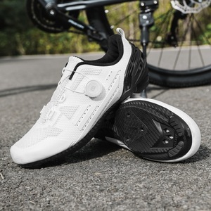 Chaussures de cyclisme respirantes en maille pour hommes et femmes, pour vélo de <span class=keywords><strong>route</strong></span> et VTT, printemps-été, vente en gros, fonction de verrouillage améliorée - Product Image 1
