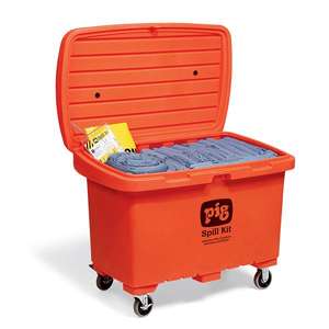 NUEVO PIG-Kit de derrames en caja de almacenamiento de alta visibilidad-EAN 036226006557 SPILL RESPONSE - Product Image 1