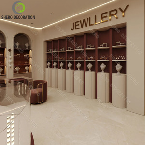 Vitrine de présentation de bijoux de luxe sur mesure pour showroom commercial, vitrine en verre haut de gamme pour bijoux - Product Image 5