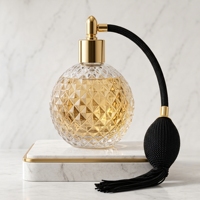 Nouvelle conception Mddruiqi, flacon de parfum miniature en cristal rechargeable, diffuseur unique, 50 ml, 80 ml, 100 ml, flacon de parfum avec emballage en boîte