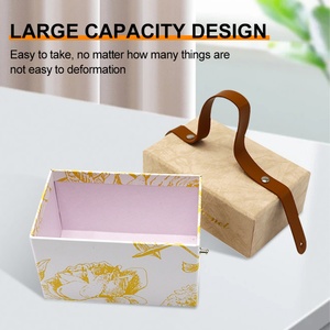 Custom Eco-Friendly Recyclable Cardboard <b>Box</b>, Handle Bag with Recycled Materials for <b>Gift</b>, <b>Wedding</b> Presents or Favors - Product Image 2