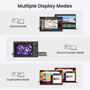 Nueva Tecnología, Pantalla LCD IPS WLED de 15.6 Pulgadas <span class=keywords><strong>Full</strong></span> <span class=keywords><strong>HD</strong></span> <span class=keywords><strong>1920x1080</strong></span>, Pantalla Portátil para Reposacabezas de Auto, Monitor de Juegos USB Tipo C - Product Image 4
